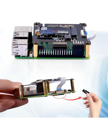 Adaptador M.2 NVMe a PCIe GeeekPi N05 para Raspberry Pi 5