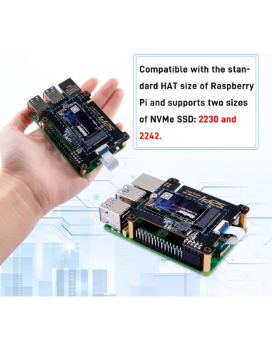 Adaptador M.2 NVMe a PCIe GeeekPi N05 para Raspberry Pi 5