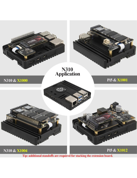Caja de Enfriamiento Pasivo Geekworm N310 para Raspberry Pi 5