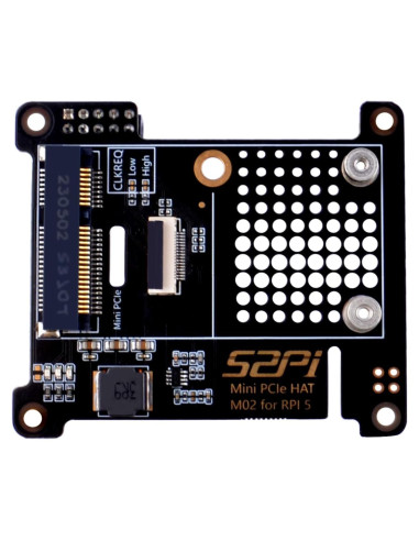 Adaptador Mini PCIe GeeekPi HAT M02 para Raspberry Pi 5