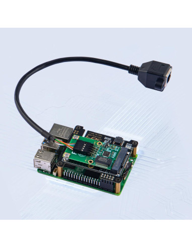 Adaptador Mini PCIe GeeekPi HAT M02 para Raspberry Pi 5