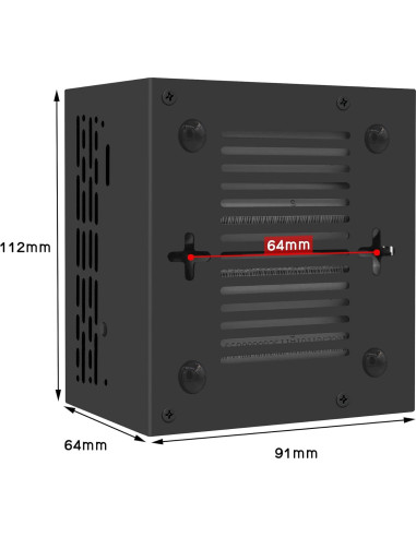 Caja de Metal Geekworm X1206-C1 para Raspberry Pi 5 con UPS