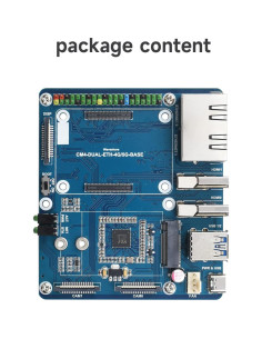 Mini Computadora Waveshare Doble Ethernet 5G/4G para Raspberry Pi CM4 2