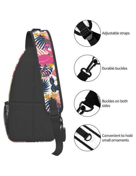 Bolsa Cruzada Tropical de Poliester 15L Ajustable