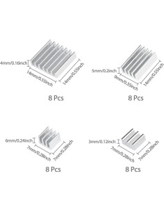 Kit de Disipadores de Calor para Raspberry Pi 4 SJZBIN 32PCS 2