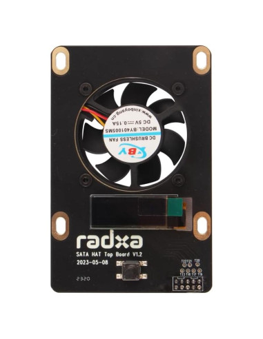 Placa Superior Radxa Penta SATA HAT con Pantalla OLED