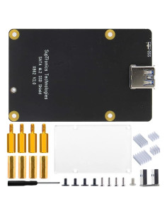 Placa de Expansión GeeekPi X862 V2.0 para Raspberry Pi 4B SSD M.2