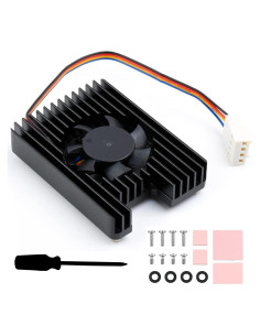 Ventilador de Refrigeración Waveshare CM4 8000 RPM con Cintas Térmicas