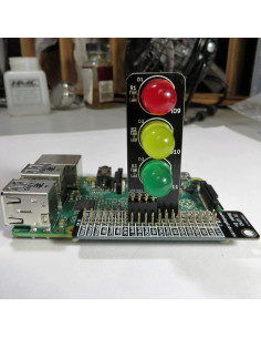 Paquete Placa GPIO Plus y Semáforo Pi Low Voltage Labs 2