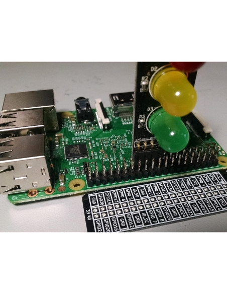 Paquete Placa GPIO Plus y Semáforo Pi Low Voltage Labs