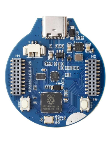 Placa MCU Waveshare RP2350 con LCD 1.28" IPS 240x240