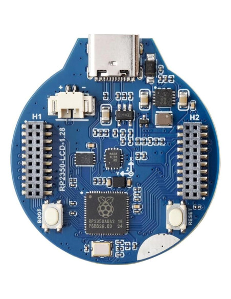 Placa MCU Waveshare RP2350 con LCD 1.28" IPS 240x240 Placa MCU Waveshare RP2350 con LCD 1.28" IPS 240x240