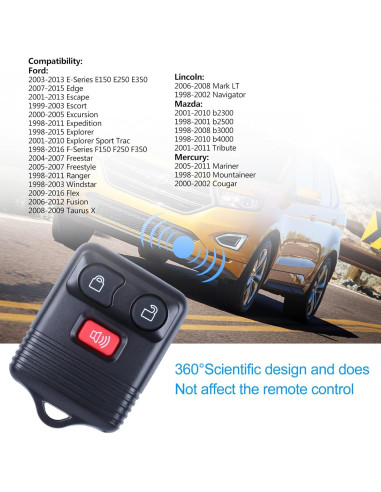 Control Remoto de Entrada Sin Llave VERYOH 3 Botones 315MHz