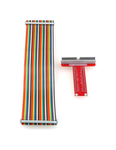 Placa de expansión GPIO DGZZI + cable plano 40 pines 21cm