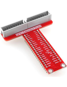 Placa de expansión GPIO DGZZI + cable plano 40 pines 21cm 2