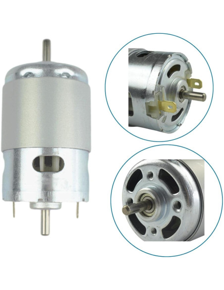 Motor 895 CONQUERALL 12V 6000RPM 24V 12000RPM Doble Eje
