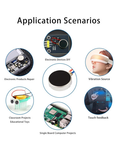 20 Motores de Vibración DC 3V Zard zoop 12000RPM 8cm