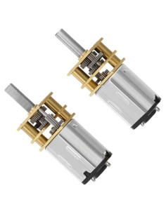 Motor de Reducción DC 3V 15RPM QMseller con Engranaje Metal