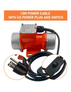 Vibrador de Concreto AC 30W Monofásico 110V Kun Shan 2