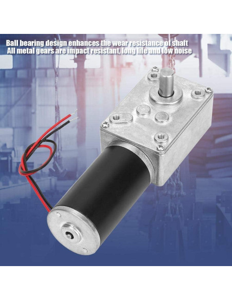 Motor de Engranaje DC 12V 20RPM YWBL-WH Reversible de Alta Torsión
