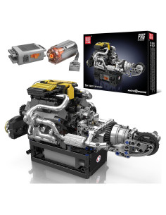 Mould King Kit Motor V8 Funcional 761 Piezas STEM 24x15x14cm