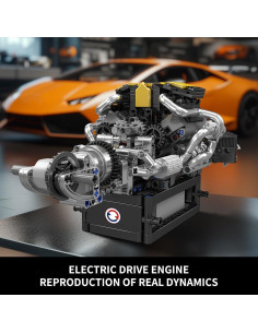 Mould King Kit Motor V8 Funcional 761 Piezas STEM 24x15x14cm 2