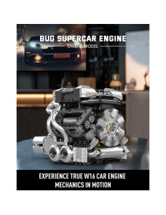 Kit Motor W16 Mould King 10201 2024 Piezas para Construcción 2