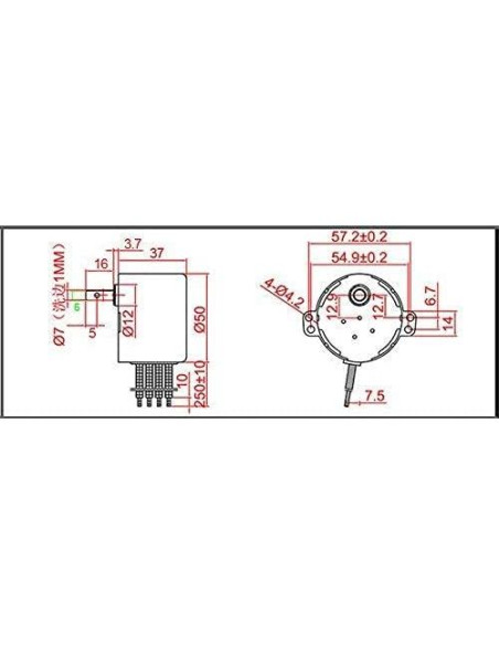 Motor de Engranaje AC BRINGSMART 110V 20rpm Bajo Ruido