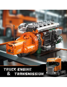 Mould King 10200 Kit de Modelo Motor de Camión 3236 Piezas 2