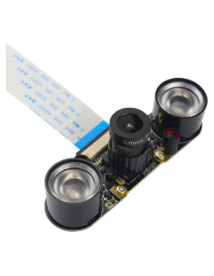 Cámara de Visión Nocturna 5MP Ojo de Pez 130 para Raspberry Pi