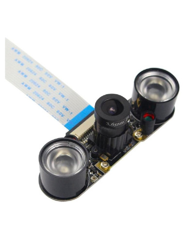 Cámara de Visión Nocturna 5MP Ojo de Pez 130 para Raspberry Pi