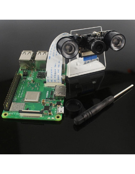 Cámara de Visión Nocturna 5MP Ojo de Pez 130 para Raspberry Pi