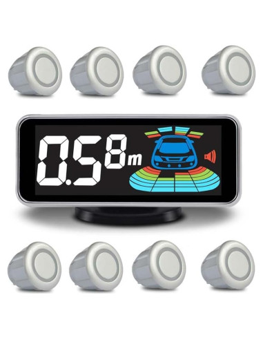Sistema Parktronic NY-006-008 con 8 Sensores y Pantalla LCD