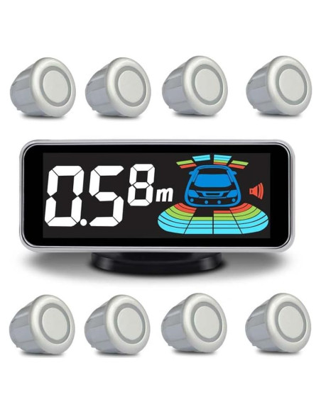 Sistema Parktronic NY-006-008 con 8 Sensores y Pantalla LCD