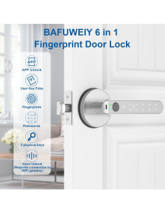Cerradura Inteligente BAFUWEIY con Huella Dactilar y APP 2