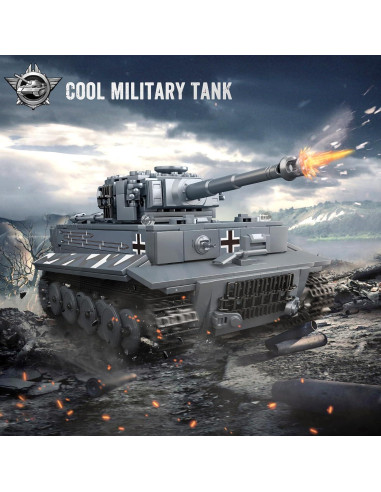 Mould King 20014 Tanque Tigre RC Juguete Construcción 800 Piezas