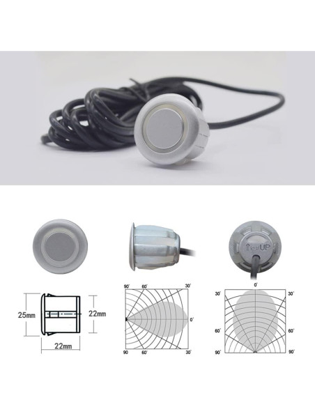 Sistema Parktronic NY-006-008 con 8 Sensores y Pantalla LCD