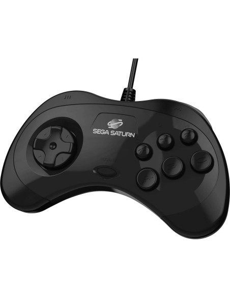 Controlador USB Retro-Bit Sega Saturn Modelo 2 Negro 3m