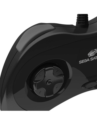 Controlador USB Retro-Bit Sega Saturn Modelo 2 Negro 3m