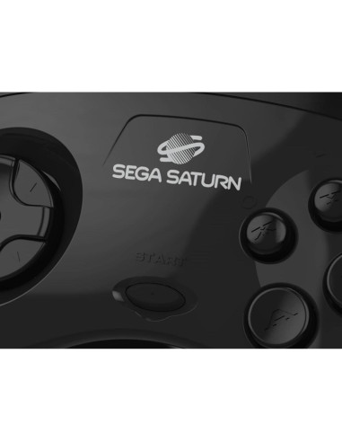 Controlador USB Retro-Bit Sega Saturn Modelo 2 Negro 3m