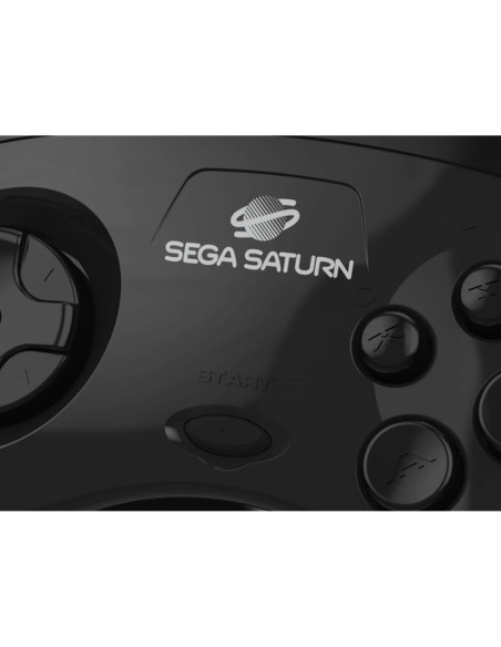 Controlador USB Retro-Bit Sega Saturn Modelo 2 Negro 3m