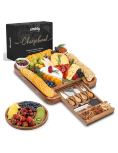 Conjunto de Tablas de Charcutería SMIRLY - Madera de Acacia