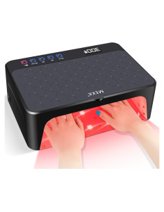 Lámpara de Uñas UV LED MEKK 48W Inalámbrica con Luz Roja