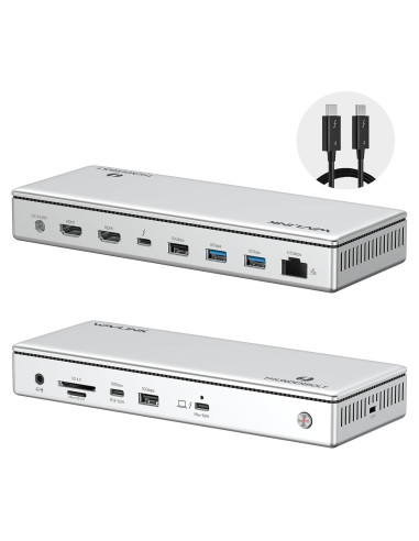 Dock Thunderbolt 4 WAVLINK 13-en-1 Doble HDMI 4K 60Hz
