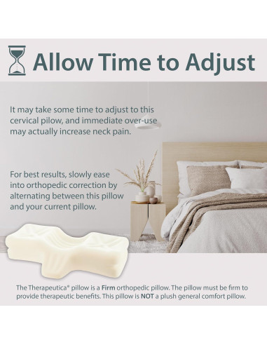 Almohada Ortopédica Therapeutica Grande - Espuma Cervical Firme