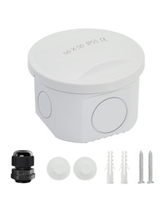 Caja de Conexiones LeMotech IP55 Resistente al Agua 74x44mm