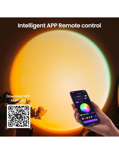 Proyector de Lámpara de Atardecer Tsrarey LT-06 RGB Control Remoto