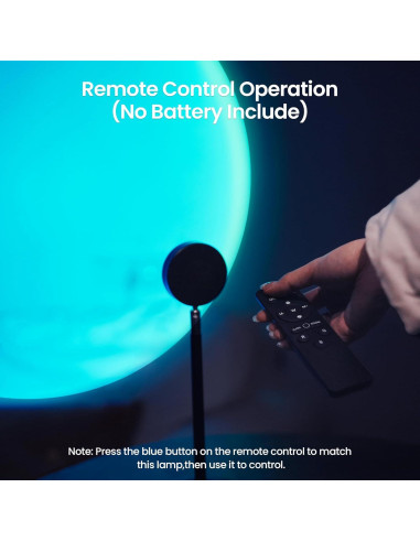 Proyector de Lámpara de Atardecer Tsrarey LT-06 RGB Control Remoto