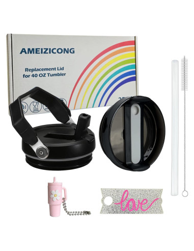 Tapa de Reemplazo para Vaso Stanley 40 oz Ameizicong 2 Piezas