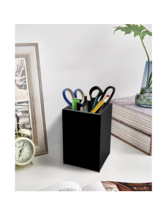 Soporte de Lápiz y Bolígrafos Acrílico Negro Cerpourt - 2 Piezas 2